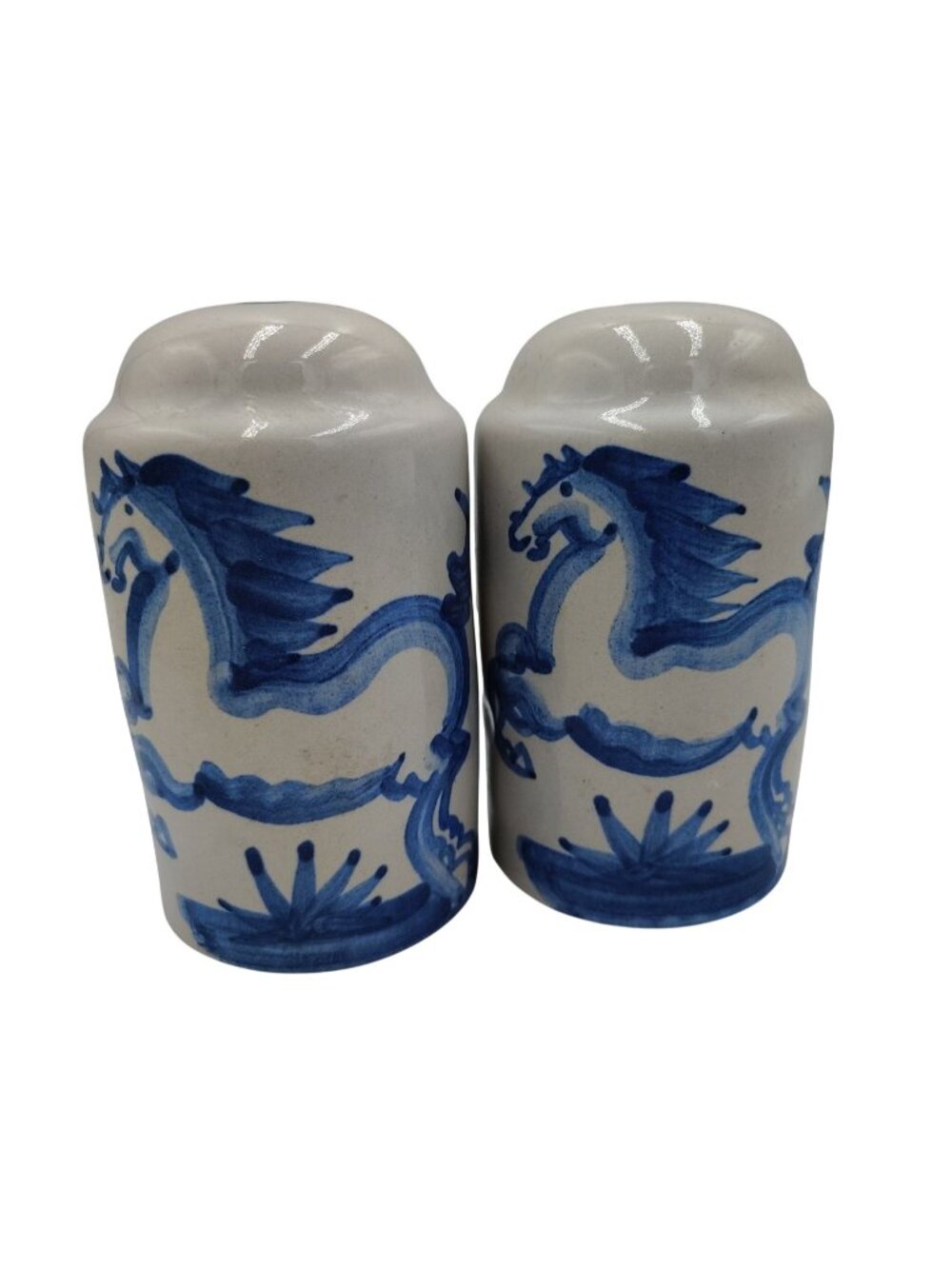 MA Hadley Horse Salt Pepper Shakers Hand Painted Pottery Louisville Kentucky